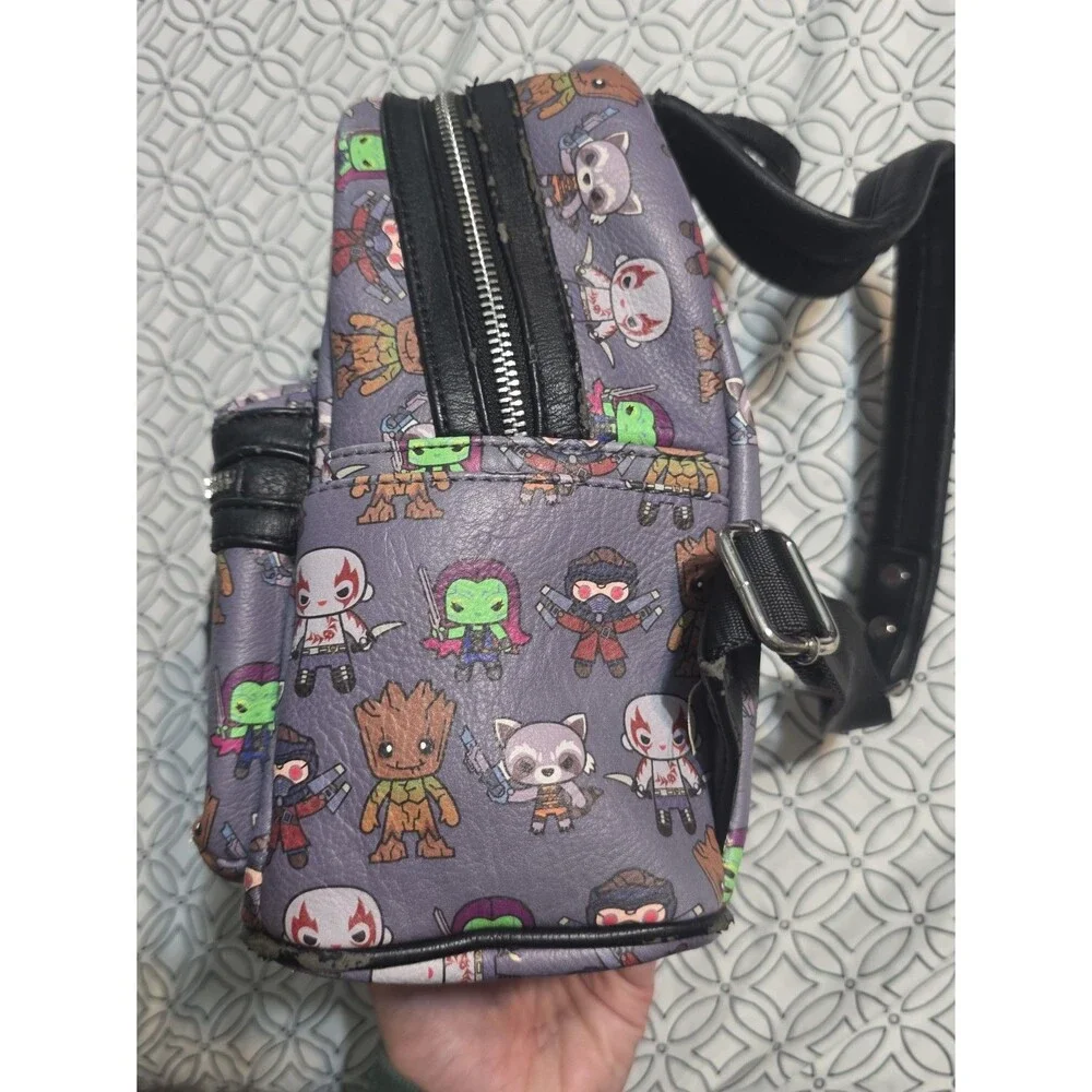 Loungefly marvel chibi character print mini backpack bookbag purse bag tote!